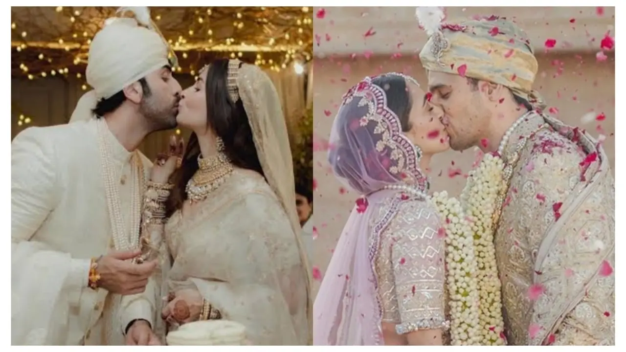 Bollywood Couple Lip Lock At Their Wedding
